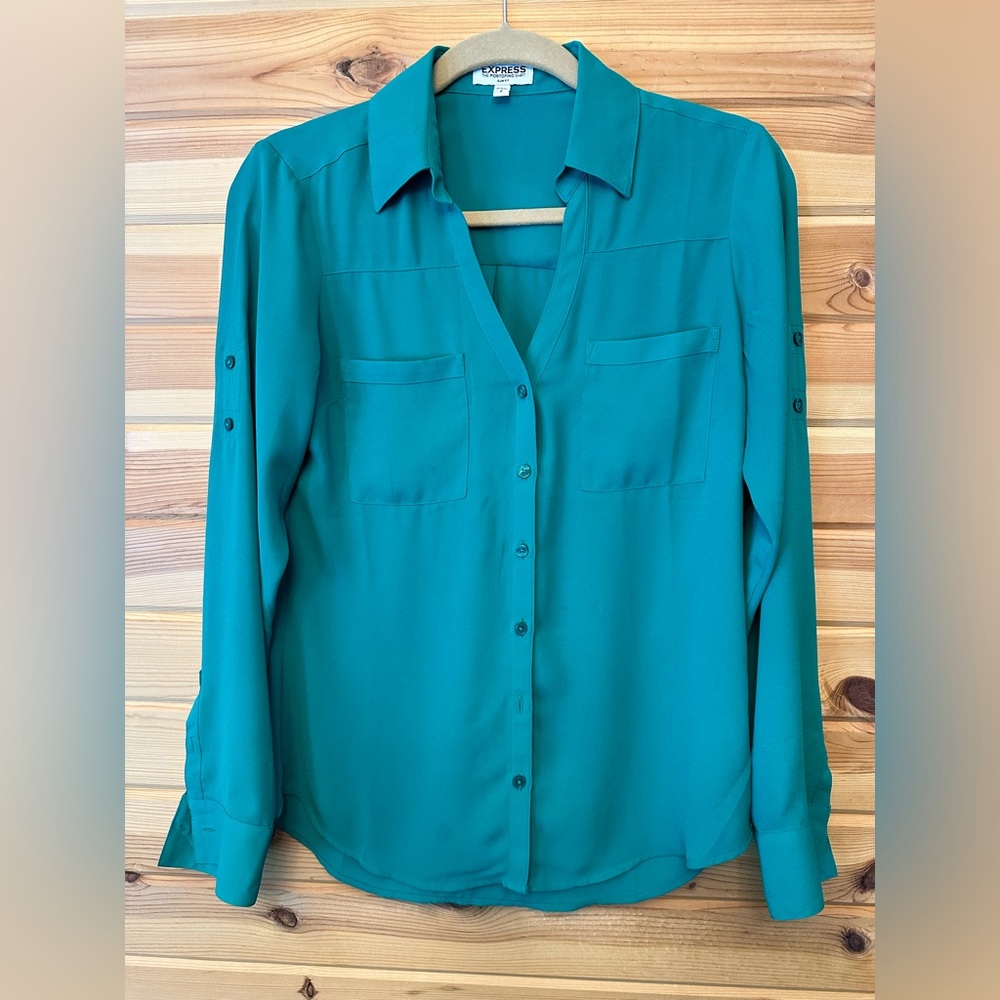 Express Portifino dress shirt. Long sleeves convert to 3/4 sleeves.